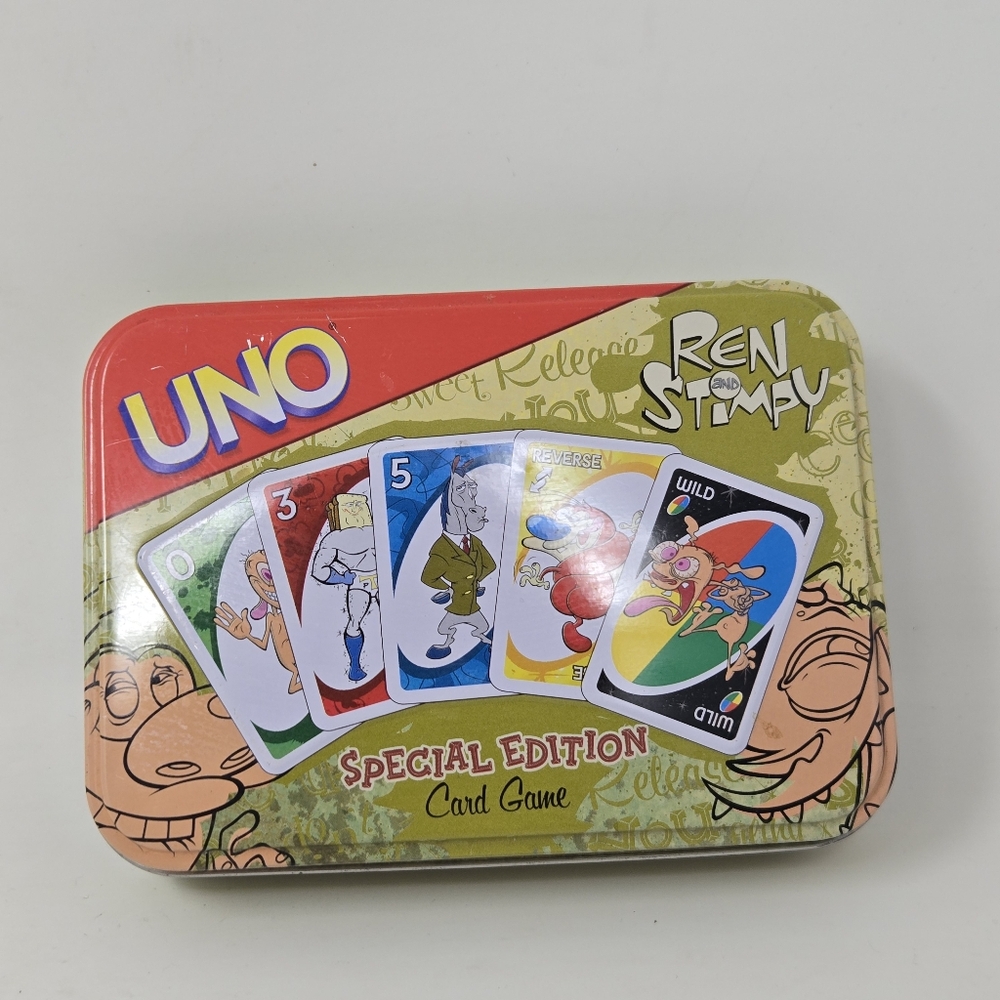 Rare Special Edition 2004 Ren And Stimpy‎ Uno Card Game